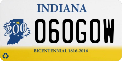 IN license plate 060GOW