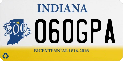 IN license plate 060GPA