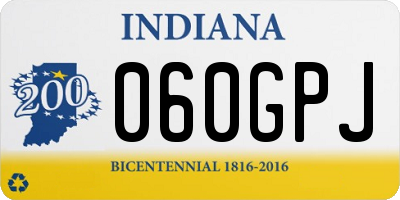 IN license plate 060GPJ