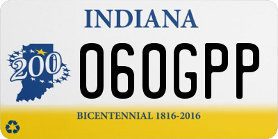 IN license plate 060GPP
