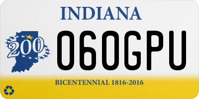 IN license plate 060GPU