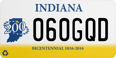 IN license plate 060GQD