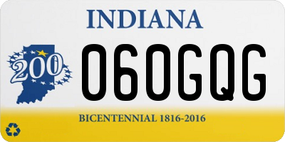 IN license plate 060GQG