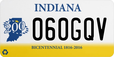 IN license plate 060GQV