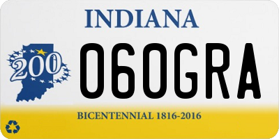 IN license plate 060GRA