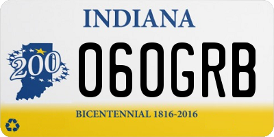 IN license plate 060GRB
