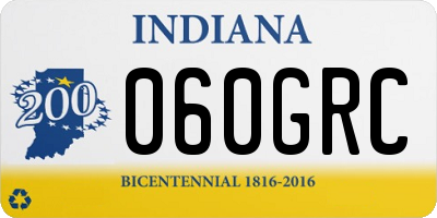 IN license plate 060GRC