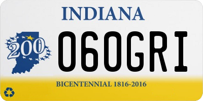 IN license plate 060GRI