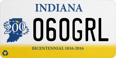 IN license plate 060GRL