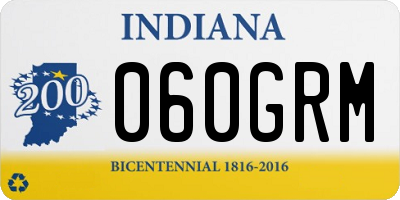 IN license plate 060GRM