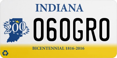IN license plate 060GRO