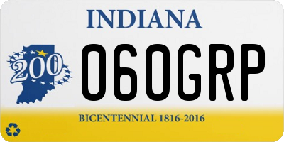 IN license plate 060GRP