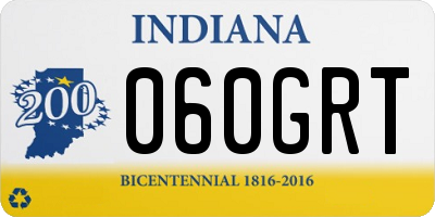 IN license plate 060GRT