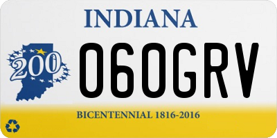 IN license plate 060GRV