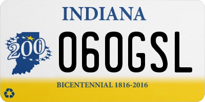 IN license plate 060GSL