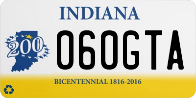 IN license plate 060GTA