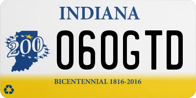 IN license plate 060GTD