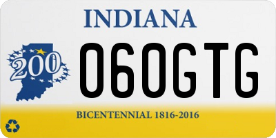 IN license plate 060GTG