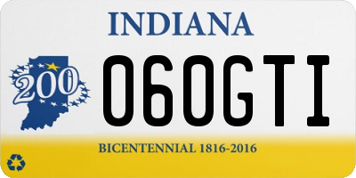 IN license plate 060GTI
