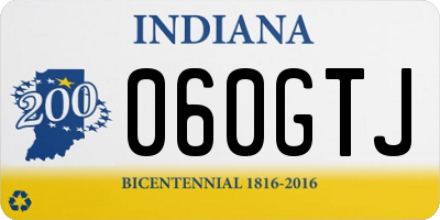 IN license plate 060GTJ