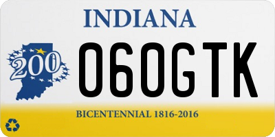 IN license plate 060GTK