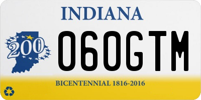 IN license plate 060GTM