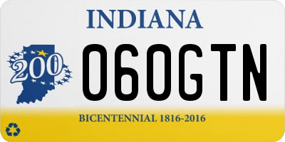 IN license plate 060GTN
