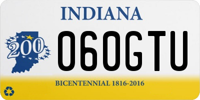 IN license plate 060GTU