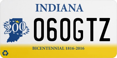 IN license plate 060GTZ
