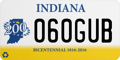 IN license plate 060GUB