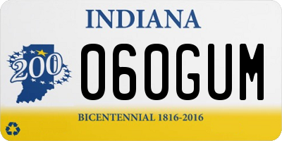 IN license plate 060GUM