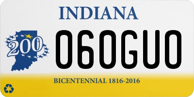 IN license plate 060GUO