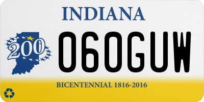 IN license plate 060GUW