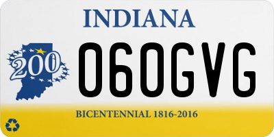 IN license plate 060GVG