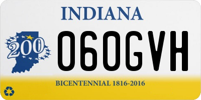 IN license plate 060GVH