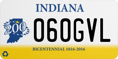 IN license plate 060GVL