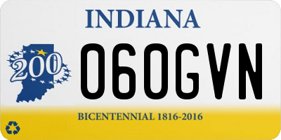 IN license plate 060GVN