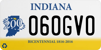 IN license plate 060GVO