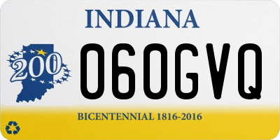 IN license plate 060GVQ
