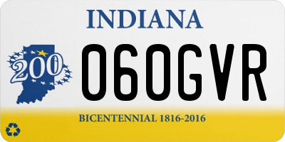 IN license plate 060GVR