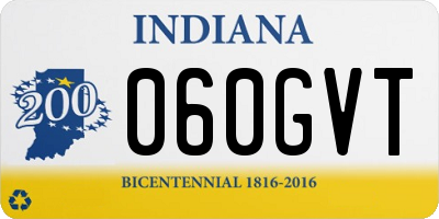 IN license plate 060GVT