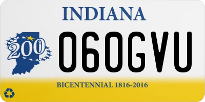 IN license plate 060GVU