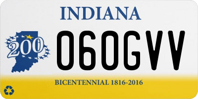 IN license plate 060GVV