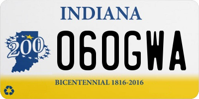 IN license plate 060GWA