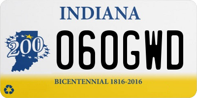 IN license plate 060GWD