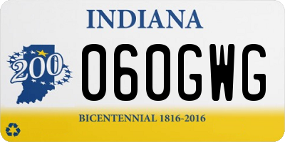 IN license plate 060GWG