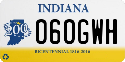 IN license plate 060GWH