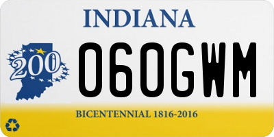 IN license plate 060GWM