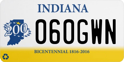 IN license plate 060GWN