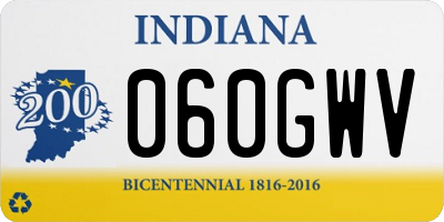 IN license plate 060GWV